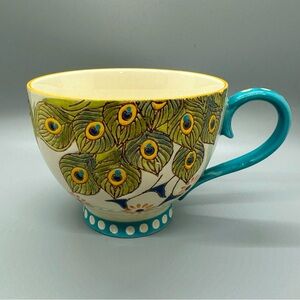 Dutch Wax Peacock Mug for Anthropologie